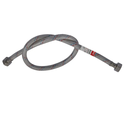 Гнучкий шланг для підключення води гайка 1/2'' - гайка 1/2'' (50 см) (силик. оболонка) Zerix (ZX3009)