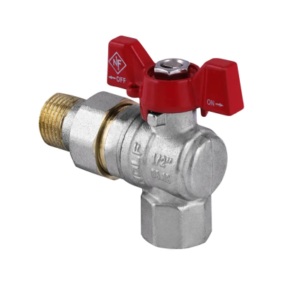 Кран кульовий з американкою кутовий 1/2&quot; ГШМ (NF.941) Nolf (NF2964)