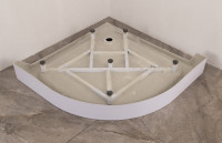 Душова кабіна з низьким піддоном MIXXUS PLAIN SCT02-90x90x195-FB SATIN матове скло 4мм (MI6896)