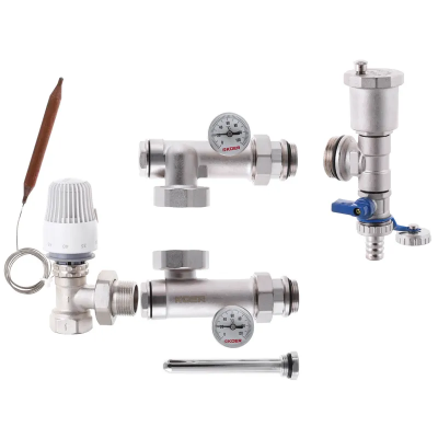 Змішувальний вузол для коллект. з лівим підключ. Koer KR.1022L2 - 1&quot; (без насоса) (кутовий) (KR2913)