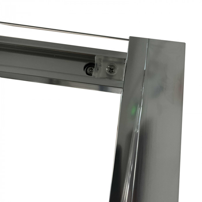 Душова кабіна без піддону Koer SR SC03-100x100x200-TR-01 прозоре скло Easy Clean 6мм, хром (KR5357)