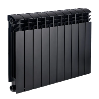 Радіатор секційний KOER 100 Bimetal-500 ULTRA BLACK (KR5132) / Ціна за 1 секцію
