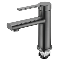 Змішувач для умивальника Mixxus Lord 001 Nut Graphite (Колір графіт) (MI7137)