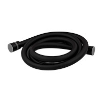 Шланг для душу Zerix Black.F03 150 см силіконовий (колір чорний) (ZX5566)