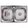 Мийка кухонна ZERIX Z8050D-08-180E DOUBLE (satin) (ZM0569)