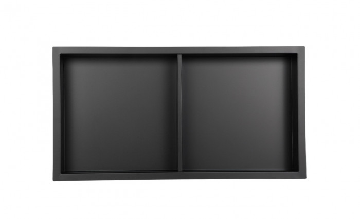 Полиця-ніша для ванної кімнати Mixxus Premium NICHE-0103 BLACK із нержавіючої сталі SUS304 (MI6682)