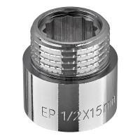 Подовжувач Europroduct EP.E015.Chr - 1/2"MF-15мм хром (EP6122)