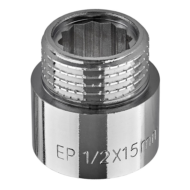 Подовжувач Europroduct EP.E015.Chr - 1/2"MF-15мм хром (EP6122)