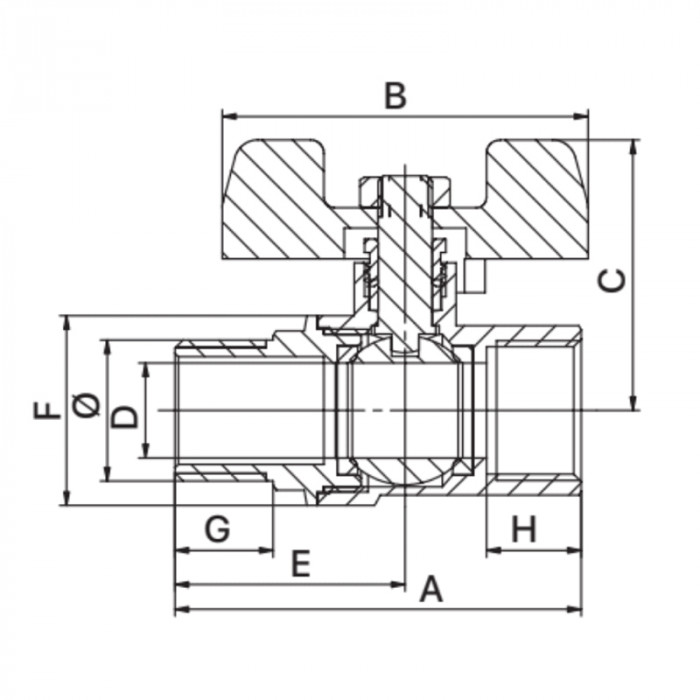 Кран кульовий 3/4" ГГМ Europroduct EP.120 (EP2928)