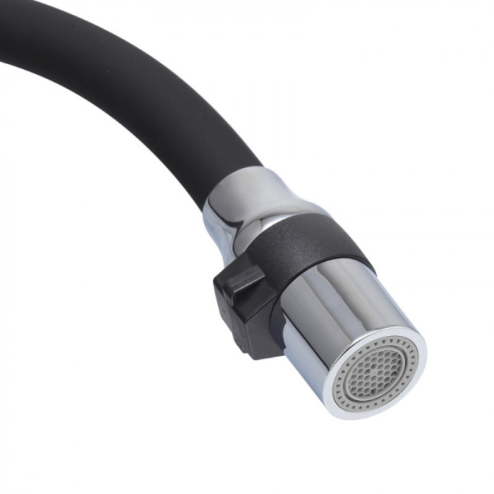 Кухонний змішувач з силік. виливом і вих. для питної води KOER KB-72006-01 (KR3379)