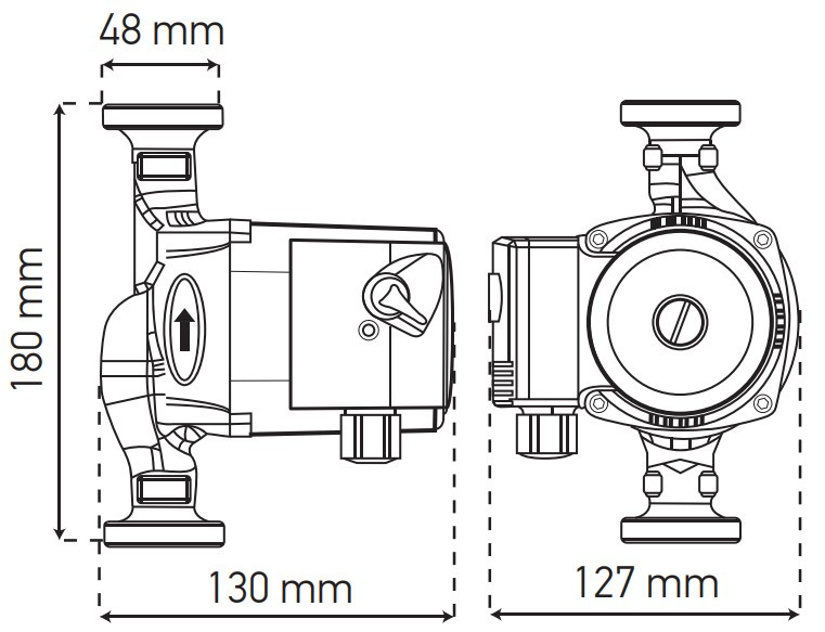 Насос циркуляційний відцентр. Koer KP.GRS-25 / 4-180 (KP0248)