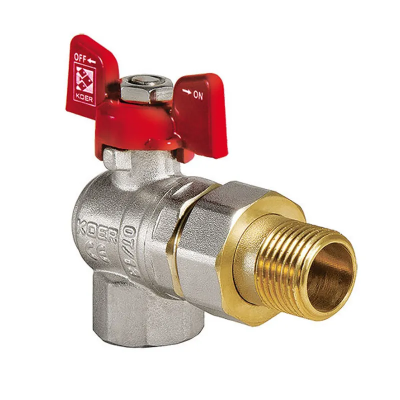 Кран з американкою 1&quot; (Koer KR.228) кутовий (KR0149)