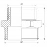 Ніпель редукційний 3/8 "x1 / 2 '' Koer KF.N0406 (KF0037)