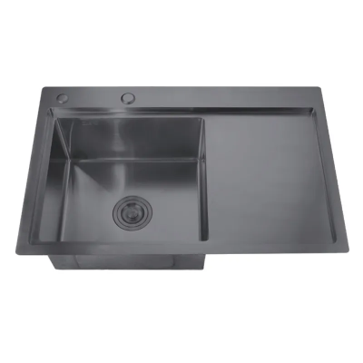 Мийка Zerix ZH7849L-215 Nano-Black (3.0/0.8) з нержавіючої сталі (MX1590)