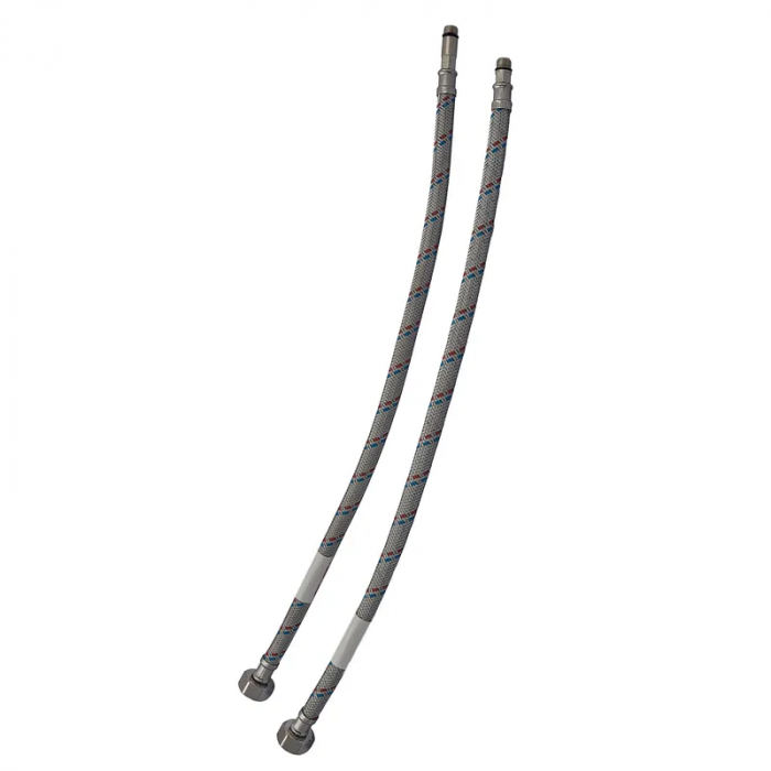 Гнучкі шланги для змішувача гайка 1/2'' - Штуцер M10 (60 см) 2 шт Zerix (ZX1574)