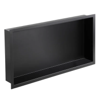 Полиця для ванної кімнати Mixxus Premium Niche-0102 Black (MI6680)