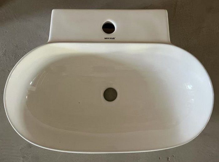 Раковина підвісна MIXXUS PREMIUM DIVERSE-0201 560х390х125mm з отвором під змішувач (MP6510)