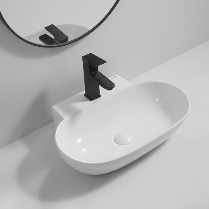 Раковина підвісна MIXXUS PREMIUM DIVERSE-0201 560х390х125mm з отвором під змішувач (MP6510)