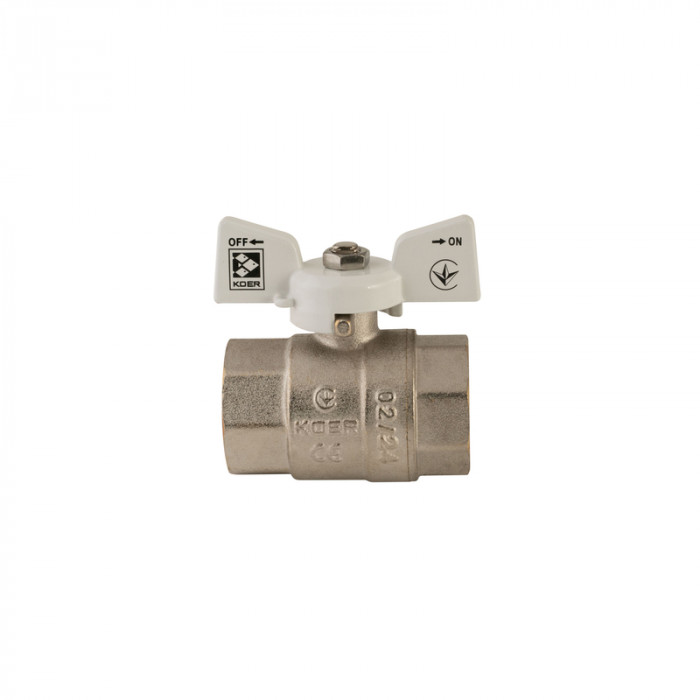 Кран кульовий Koer 1" ГГМ (KR.217.W) білий (KR0180)