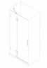 Двері в нішу Koer SR SD04-120x200-TR-01 прозоре скло Easy Clean 10мм, хром (KR5387)