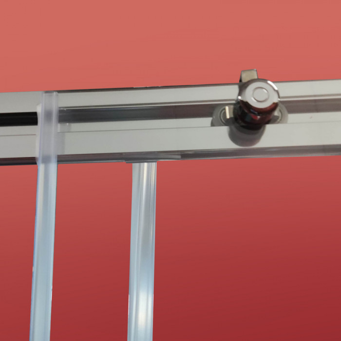 Бічна стінка до кабіни Koer SR SW05-90x200-TR-01 прозоре скло Easy Clean 6мм, хром (KR5407)