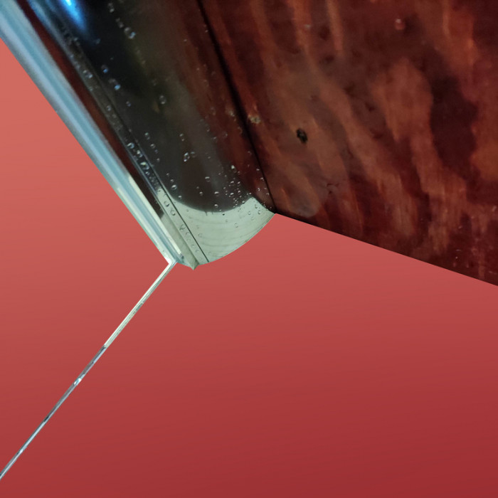 Бічна стінка до кабіни Koer SR SW05-90x200-TR-01 прозоре скло Easy Clean 6мм, хром (KR5407)