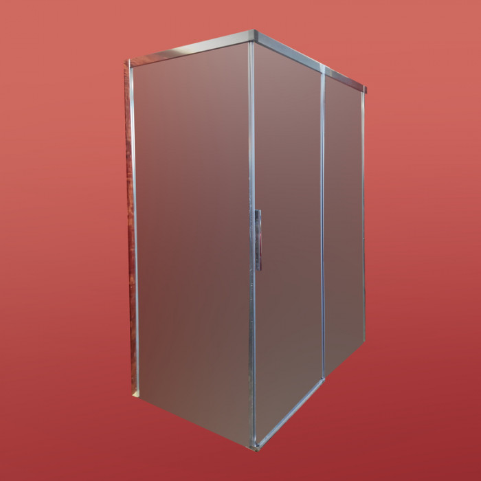 Бічна стінка до кабіни Koer SR SW05-90x200-TR-01 прозоре скло Easy Clean 6мм, хром (KR5407)