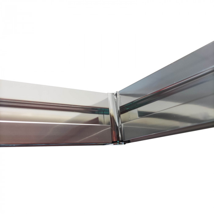 Бічна стінка до кабіни Koer SR SW05-90x200-TR-01 прозоре скло Easy Clean 6мм, хром (KR5407)