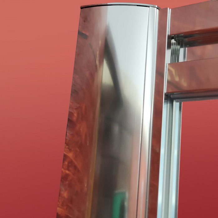 Бічна стінка до кабіни Koer SR SW05-90x200-TR-01 прозоре скло Easy Clean 6мм, хром (KR5407)