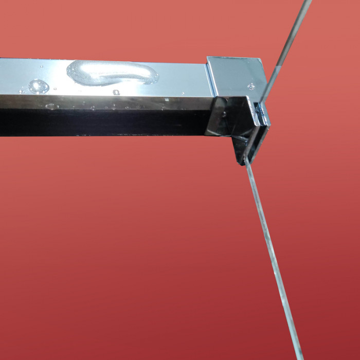 Бічна стінка до кабіни Koer SR SW05-90x200-TR-01 прозоре скло Easy Clean 6мм, хром (KR5407)