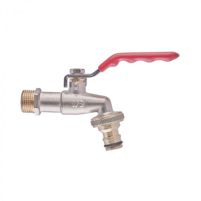 Кран поливу з конектором для швидкого підключення Nolf NFC.241-06 - 1/2" (NF3223)