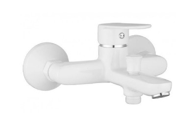Змішувач для ванни IMPRESE LASKA настінний, без душового гарнітуру, білий 10040W