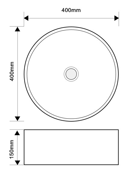 Раковина накладна MIXXUS PREMIUM TOPPER-0103 400х400х150mm (MP6529)