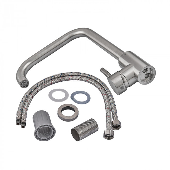 Змішувач для кухні Armata SUS-011-G з нерж. сталі  (CH6486)