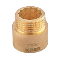 Подовжувач без нікелю 1"-20мм KOER KF.E10-20.WN (KR5670)
