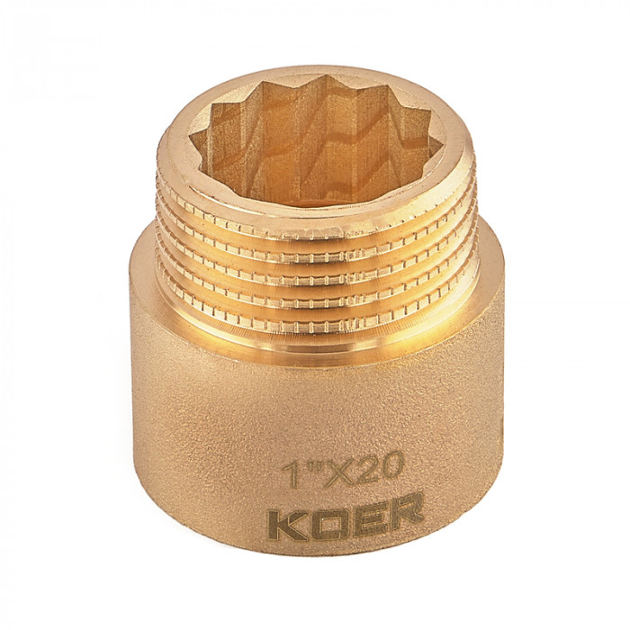 Подовжувач Koer KF.E10-20.WN - 1"-20мм без нікелю (KR5670)