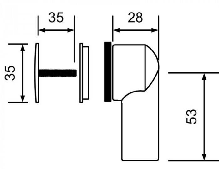 Перелив круглий для мийки HCOF-14SS