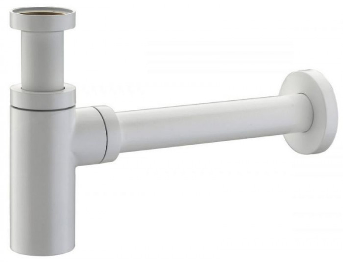 Сифон для умывальника без слива 120 WHITE белый