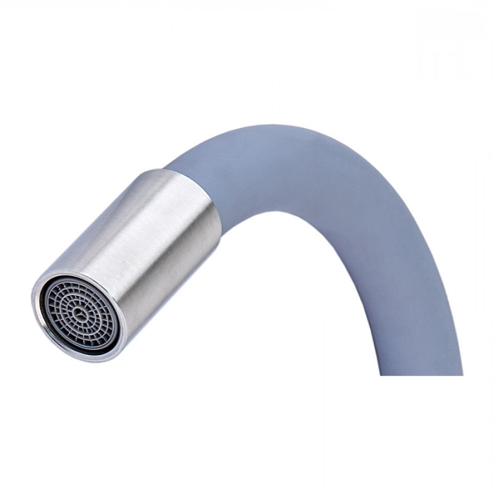 Вилив для змішувача гнучкий Mixxus SPO-06.SUS Refl.Gray (MI6065)