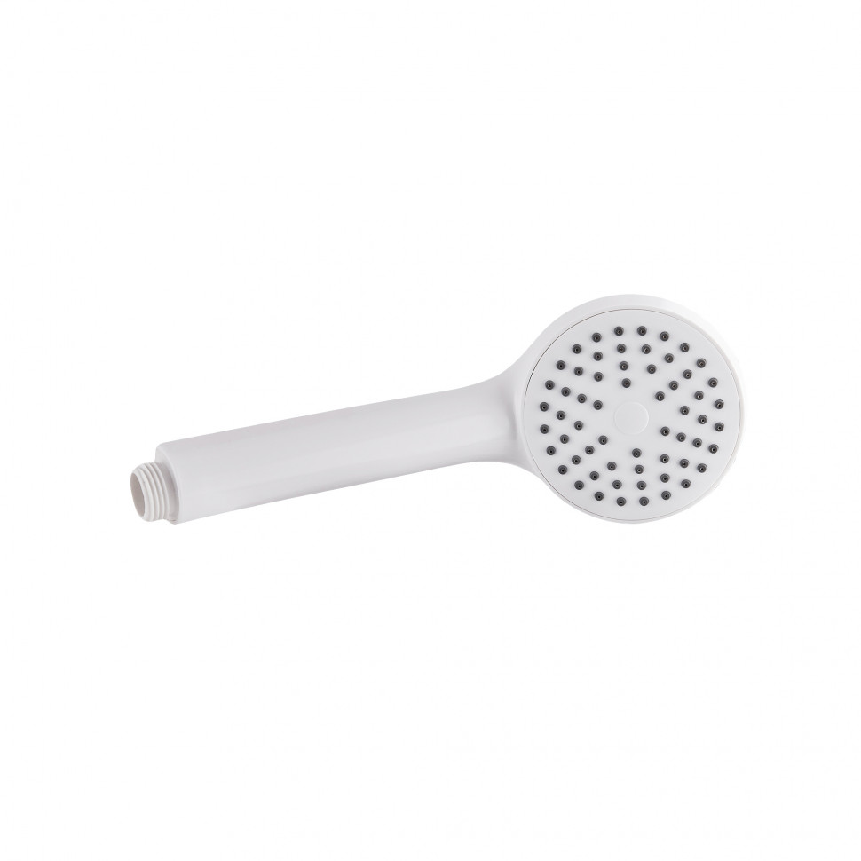 Змішувач для ванни Plamix Kubus-009 EURO SET White (з шлангом, лійкою та кронштейном) (PM0673)
