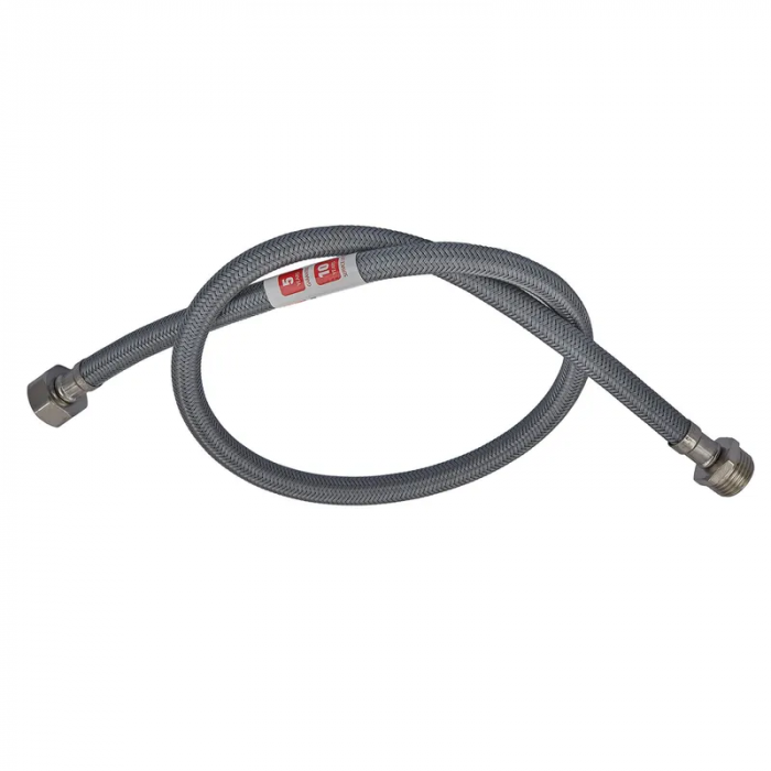 Гнучке підведення Zerix ZHN-02-FM1/2"-040 (нейлонове обплетення, гайки нерж) (ZX5147)