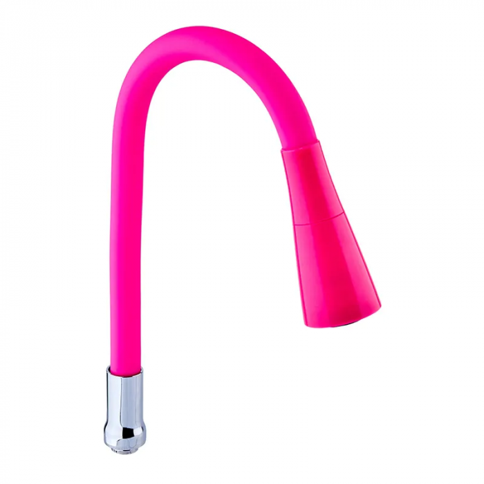 Вилив для змішувача гнучкий рожевий Zerix SPS-02 ROSE RED (ZX3213)