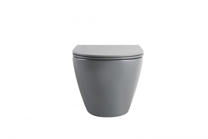 MIXXUS PREMIUM ELLIPSE-SET-2101 GRAY Комплект: Унітаз система змиву TORNADO 3.0+ Інсталяція з панеллю змиву GUN GRAY (MP6668)