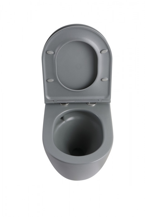 MIXXUS PREMIUM ELLIPSE-SET-2101 GRAY Комплект: Унітаз система змиву TORNADO 3.0+ Інсталяція з панеллю змиву GUN GRAY (MP6668)