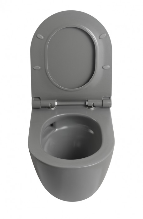 MIXXUS PREMIUM ELLIPSE-SET-2101 GRAY Комплект: Унітаз система змиву TORNADO 3.0+ Інсталяція з панеллю змиву GUN GRAY (MP6668)