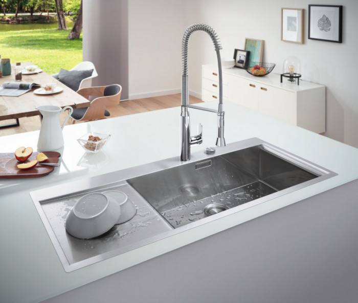 Мийка кухонна Grohe EX Sink K1000 (подвійне крило зліва) (31582SD0)