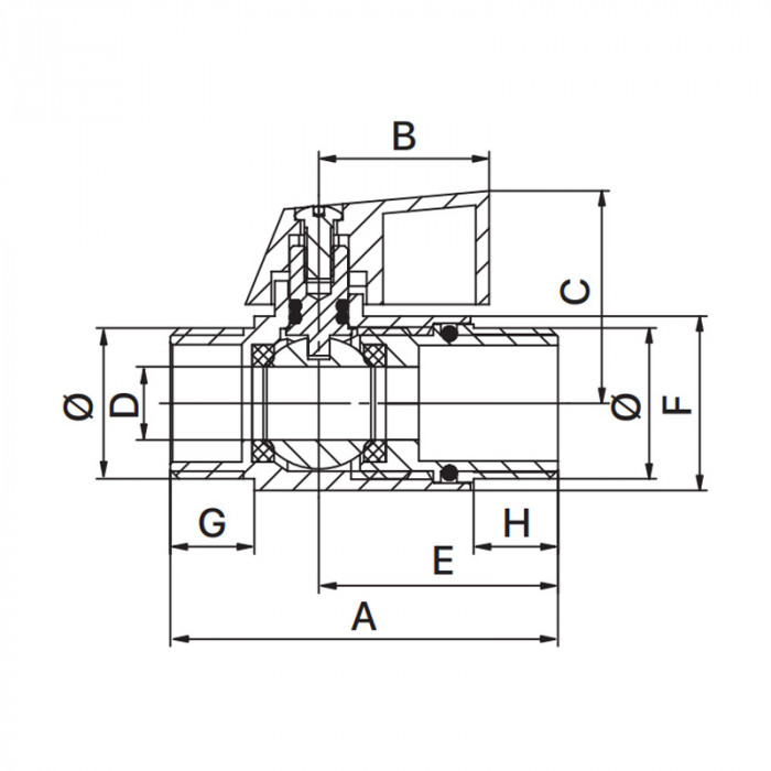 Кран "міні" Europroduct EP.530 - 1/2" ШШМ (EP6024)