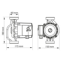 Насос циркуляційний відцентр. Koer KP.GRS-32 / 8-180 (KP0252)