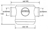 Злив у підлогу з ABS на 4 отвори (50 мм.) MRFG2