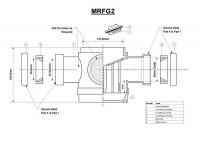 Злив у підлогу з ABS на 4 отвори (50 мм.) MRFG2
